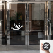 鳥 ウィンドウサイン (オフィスドア)