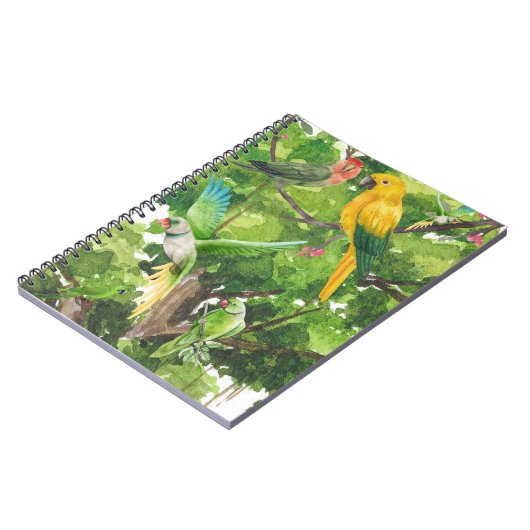 鳥、オウム ノートブック (左側)