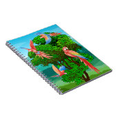 鳥、オウム ノートブック (右側)