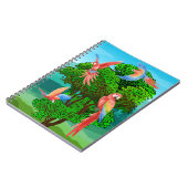 鳥、オウム ノートブック (左側)