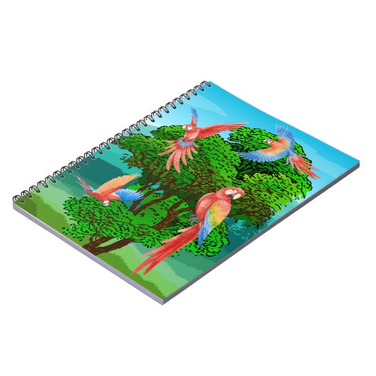 鳥、オウム ノートブック (左側)