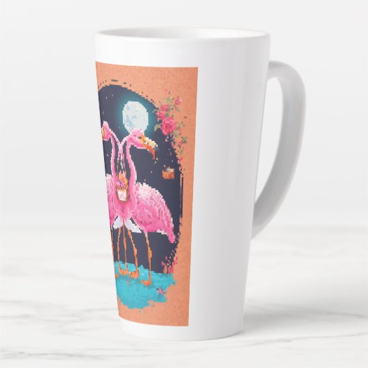 鳥 カフェラテマグ (右アングル)