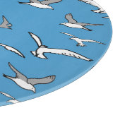 鳥 – カモメの群れ カッティングボード (角)