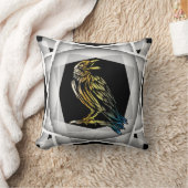 鳥、カラス、カラス クッション (ブランケット)