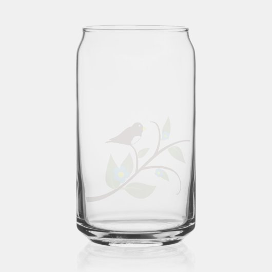 鳥 ガラス缶 (裏面)