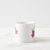 鳥、ガラス エスプレッソカップ (正面)