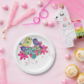 鳥、ガラス ペーパープレート (パーティー)