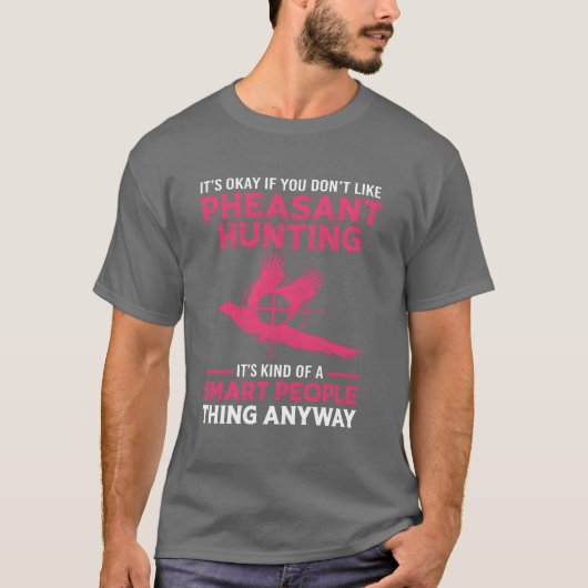 鳥 キジ 狩猟 スマート 人々少年 Tシャツ (正面)