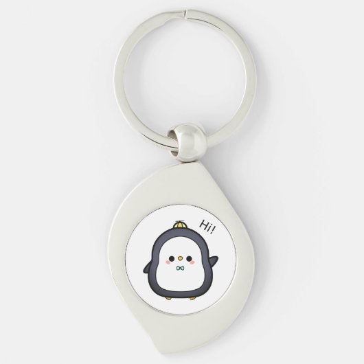 鳥，キャラクター，ペンギン キーホルダー (正面)