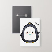 鳥,キャラクター,ペンギン 缶バッジ (正面/裏面)