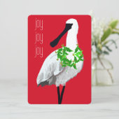鳥 - クロツラヘラサギ シーズンカード (スタンド正面)