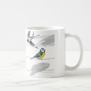 鳥 コーヒーマグカップ