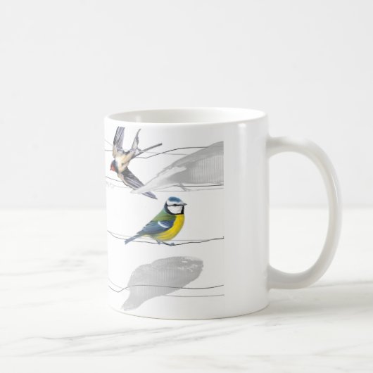 鳥 コーヒーマグカップ (右)