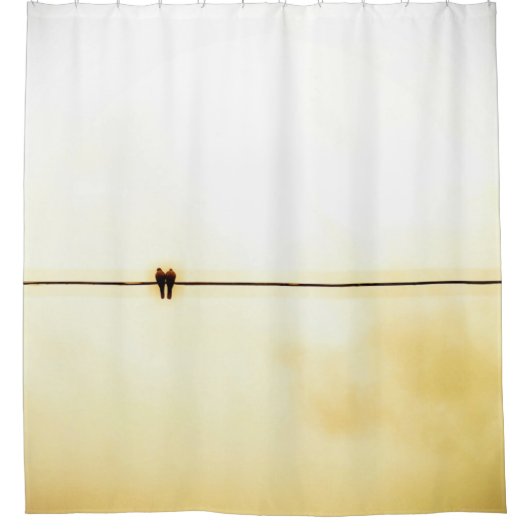 鳥 シャワーカーテン (正面)