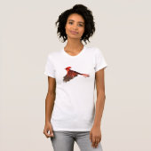 (鳥)ショウジョウコウカンチョウおよびペンキ Tシャツ (正面フル)