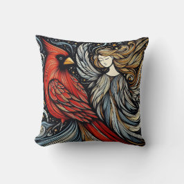 （鳥）ショウジョウコウカンチョウお洒落と天使 クッション