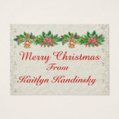 （鳥）ショウジョウコウカンチョウかわいらしギフト格納装置の名刺 – SRF (裏面)