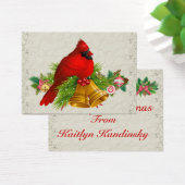 （鳥）ショウジョウコウカンチョウかわいらしギフト格納装置の名刺 – SRF (デスク)