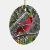 (鳥)ショウジョウコウカンチョウが現れると天国から愛される人は セラミックオーナメント (右)