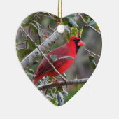 (鳥)ショウジョウコウカンチョウが現れると天国から愛される人は セラミックオーナメント (右)