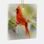 (鳥)ショウジョウコウカンチョウが現れると天国から愛される人は セラミックオーナメント (右)