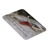 (鳥)ショウジョウコウカンチョウが現われるとき、家族は近くあります マグネット (右側)