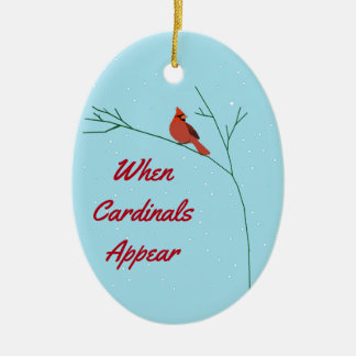 （鳥）ショウジョウコウカンチョウが現われる時 セラミックオーナメント