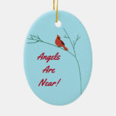 (鳥)ショウジョウコウカンチョウが現われる時 セラミックオーナメント (裏面)