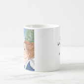 (鳥)ショウジョウコウカンチョウが近づくと コーヒーマグカップ (中央)