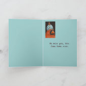 (鳥)ショウジョウコウカンチョウとエッグハット恋しく思の家?カード カード (内部)