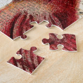 (鳥)ショウジョウコウカンチョウとエフェメラコラージュ ジグソーパズル (側面)