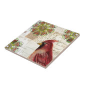 （鳥）ショウジョウコウカンチョウとエフェメラコラージュ タイル (側面)