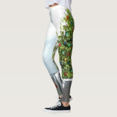 (鳥)ショウジョウコウカンチョウとクリスマスツリー レギンス (左)