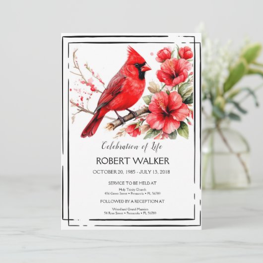 (鳥)ショウジョウコウカンチョウとハイビスカスライフ・トリビュート 招待状 (スタンド正面)