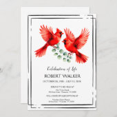 (鳥)ショウジョウコウカンチョウとハイビスカスライフ・トリビュート 招待状 (正面/裏面)