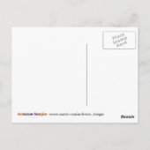 (鳥)ショウジョウコウカンチョウとハミングバードとピンクのユリとツタ ポストカード (裏面)