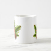 (鳥)ショウジョウコウカンチョウとピネコーンクリスマスホリデーマグ コーヒーマグカップ (中央)