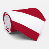 （鳥）ショウジョウコウカンチョウとホワイトII大学ストライプネクタイ ネクタイ (ロール)