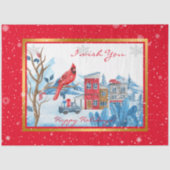 （鳥）ショウジョウコウカンチョウとランドスケーカスタマイズプ 薄葉紙 (正面)