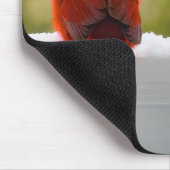 （鳥）ショウジョウコウカンチョウと訪問者の天国詩 マウスパッド (コーナー)