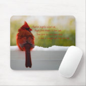 （鳥）ショウジョウコウカンチョウと訪問者の天国詩 マウスパッド (マウス)