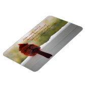 (鳥)ショウジョウコウカンチョウと訪問者の天国詩 マグネット (左側)