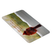 (鳥)ショウジョウコウカンチョウと訪問者の天国詩 マグネット (右側)