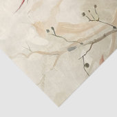 （鳥）ショウジョウコウカンチョウと赤い果実の切り離 薄葉紙 (詳細)