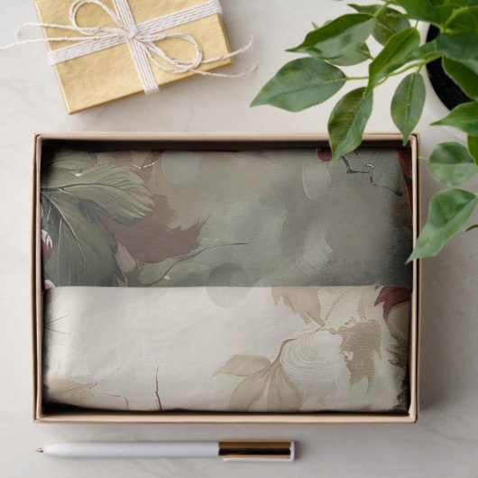 （鳥）ショウジョウコウカンチョウと赤い果実の切り離 薄葉紙 (ギフト)