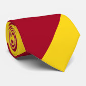 （鳥）ショウジョウコウカンチョウと金ゴールド広連隊ストライプ法 ネクタイ (ロール)