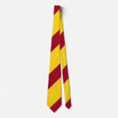 （鳥）ショウジョウコウカンチョウと金ゴールド連隊ストライプ法 ネクタイ (正面)