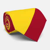 （鳥）ショウジョウコウカンチョウと金ゴールド連隊ストライプ法 ネクタイ (ロール)