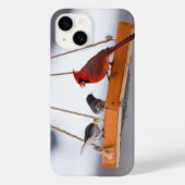 （鳥）ショウジョウコウカンチョウとJuncos iPhoneケース Case-Mate iPhoneケース (裏面)