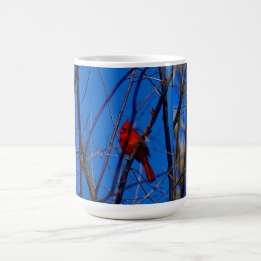 (鳥)ショウジョウコウカンチョウのマグ コーヒーマグカップ (中央)